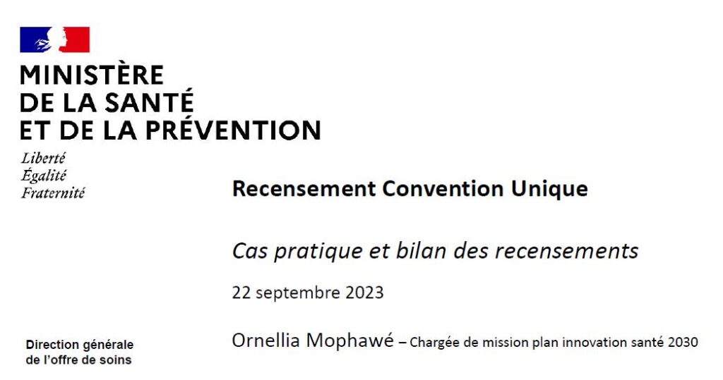 Recenseùent convention unique