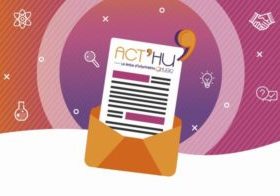 ACTHU Visuel actu newsletter HUGO sortant d'une enveloppe